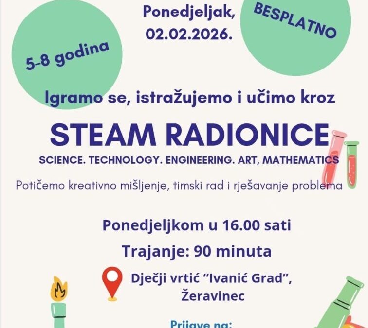 STEAM I DRAMSKE RADIONICE  – DRUŠTVO NAŠA DJECA
